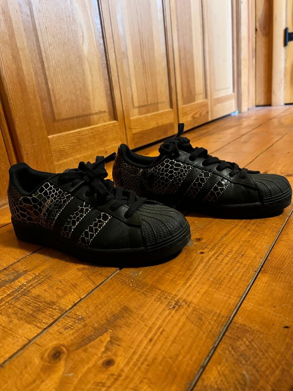 Adidas Gola Snake Print Sneakers - Sz 7.5